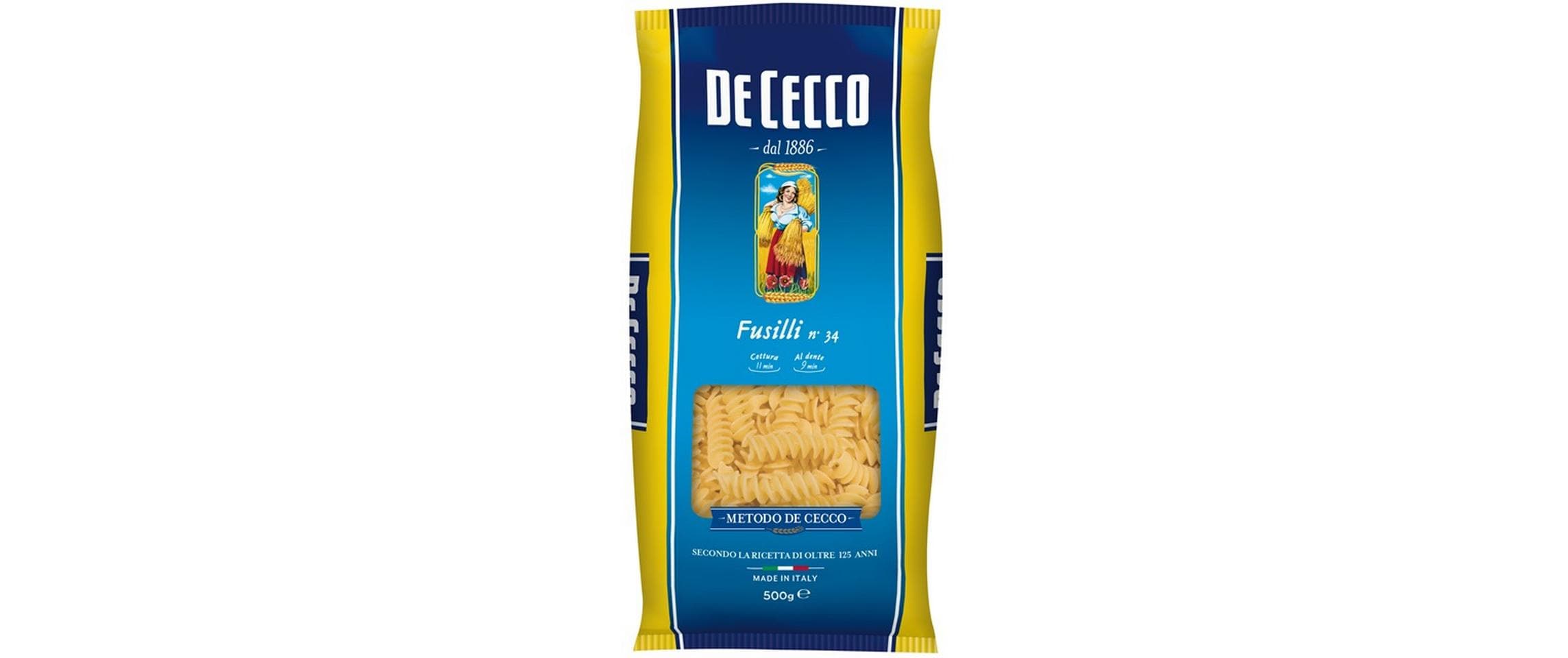 Fusilli Nr. 34 De Cecco 500 g