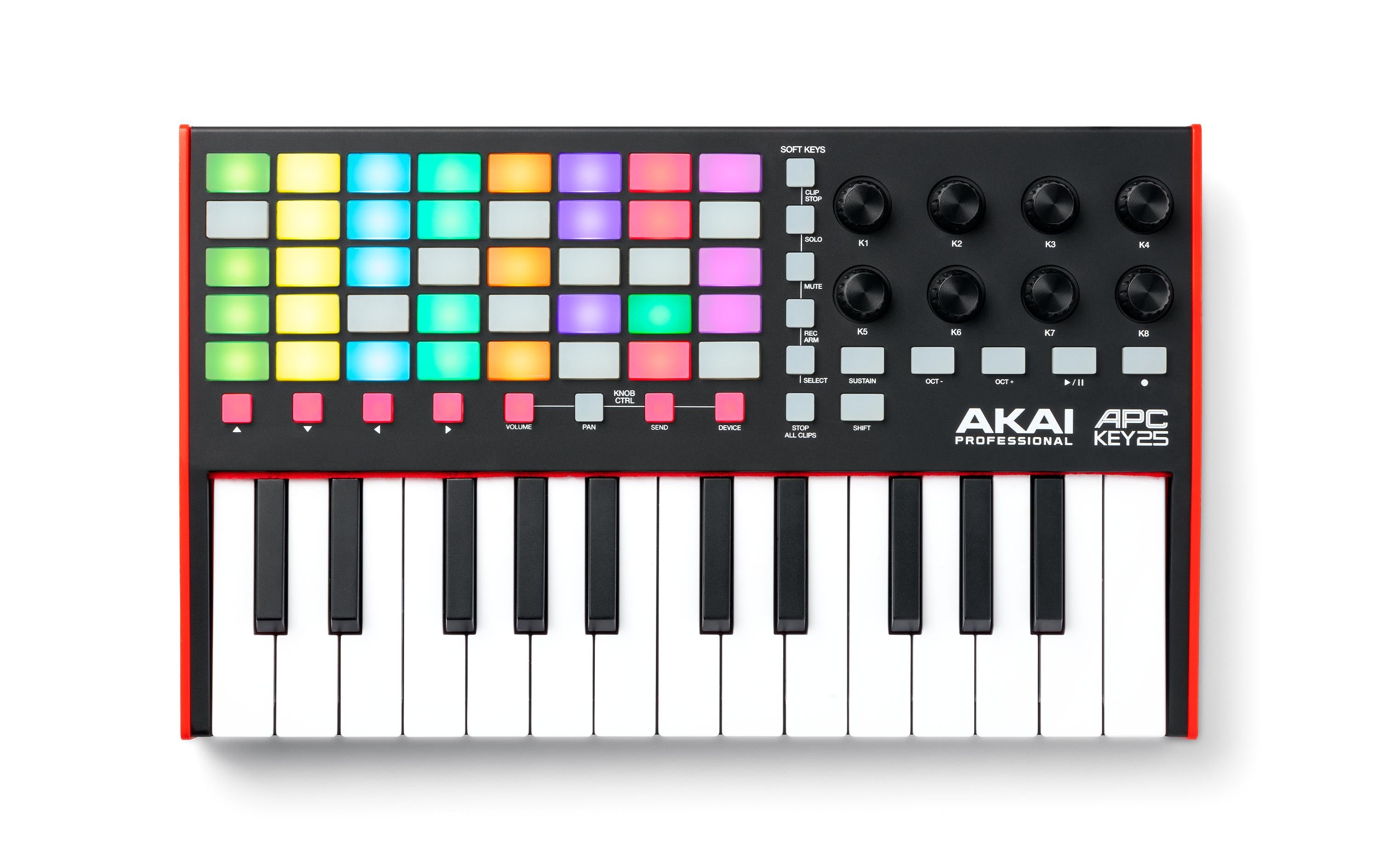AKAI APC Key 25 MK2, Controllerkeyboard 25 Tasten, 5x8 Clip-Matrix