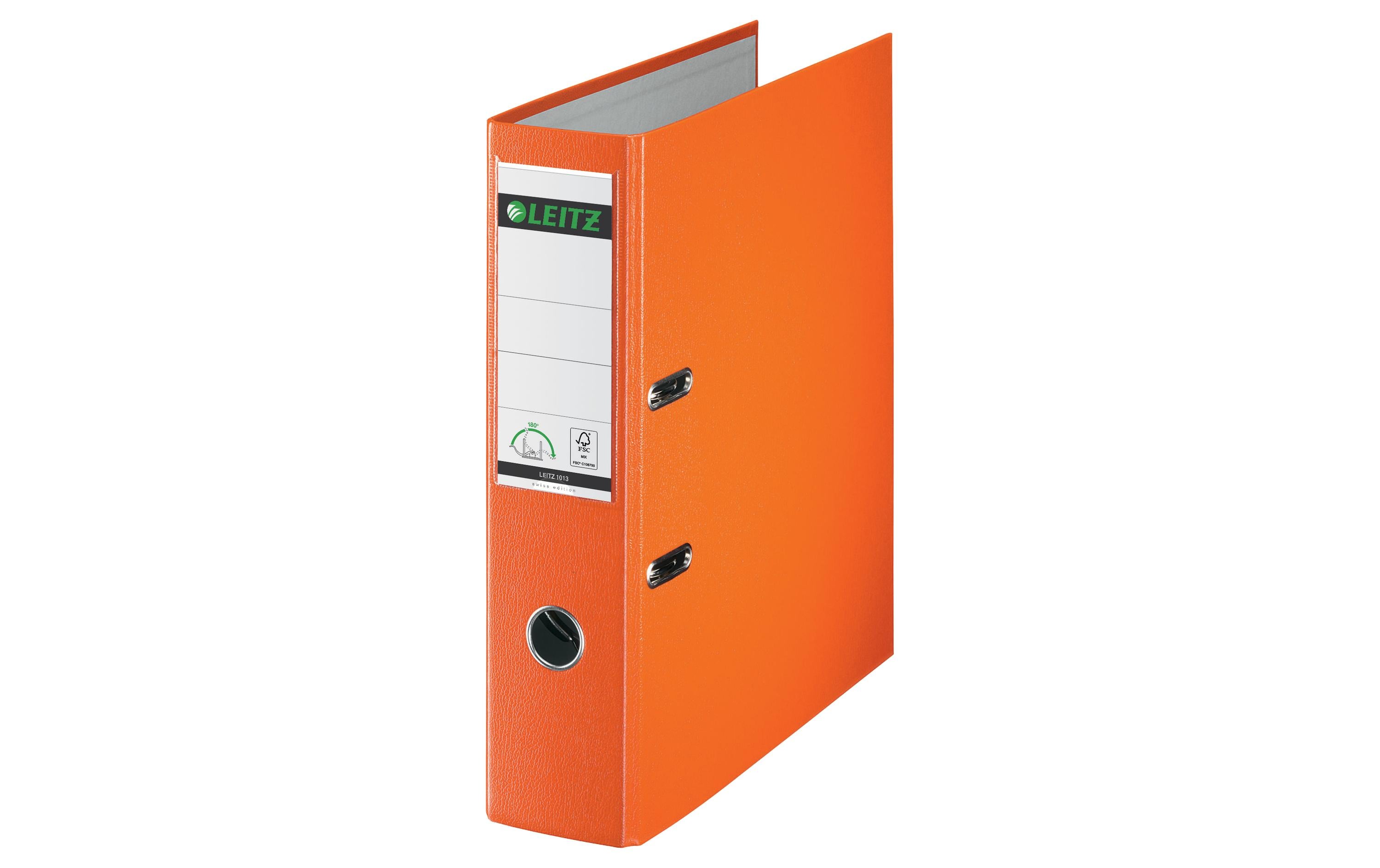 Leitz Qualitäts-Ordner Swiss Edition orange, breit, 180° Mechanik, PP