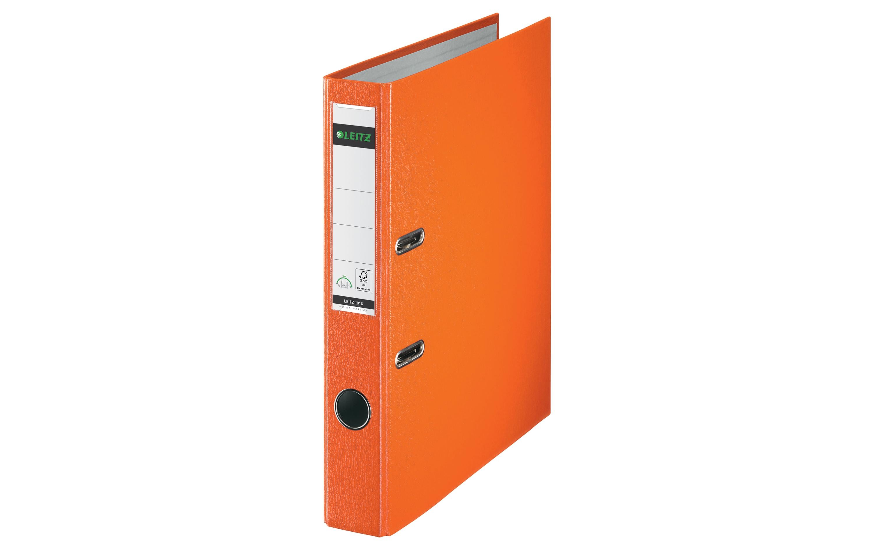 Leitz Qualitäts-Ordner Swiss Edition orange, schmal, 180° Mechanik, PP