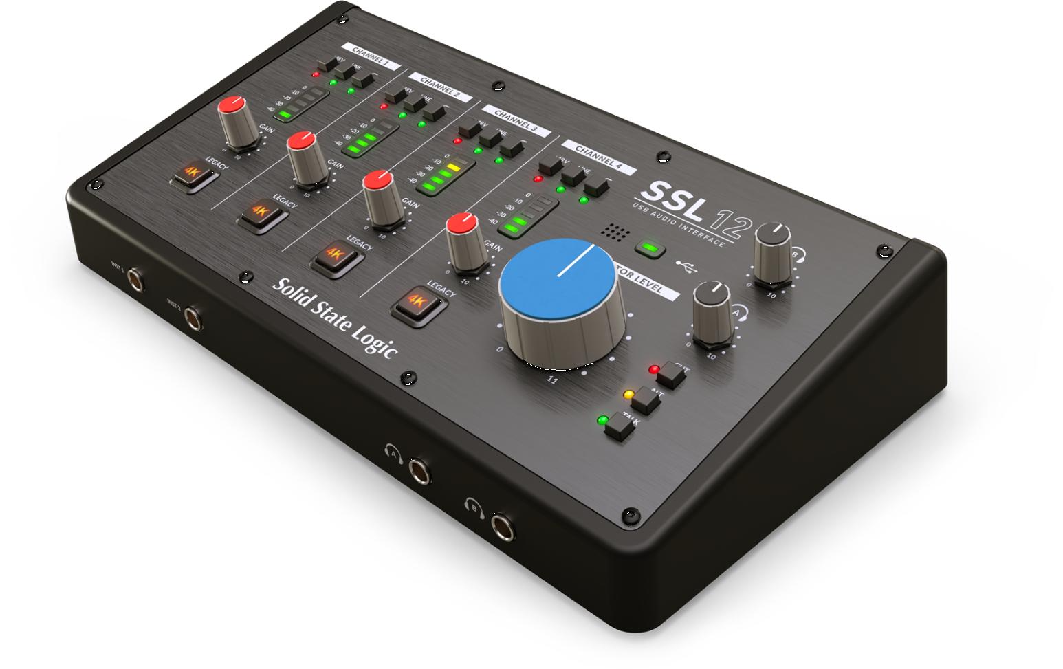 Solid State Logic SSL 12 4 Premium Mic/Line Inputs