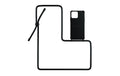 Urbany's Necklace Case All Black Matt fürs Apple iPhone 14 Pro, Matt