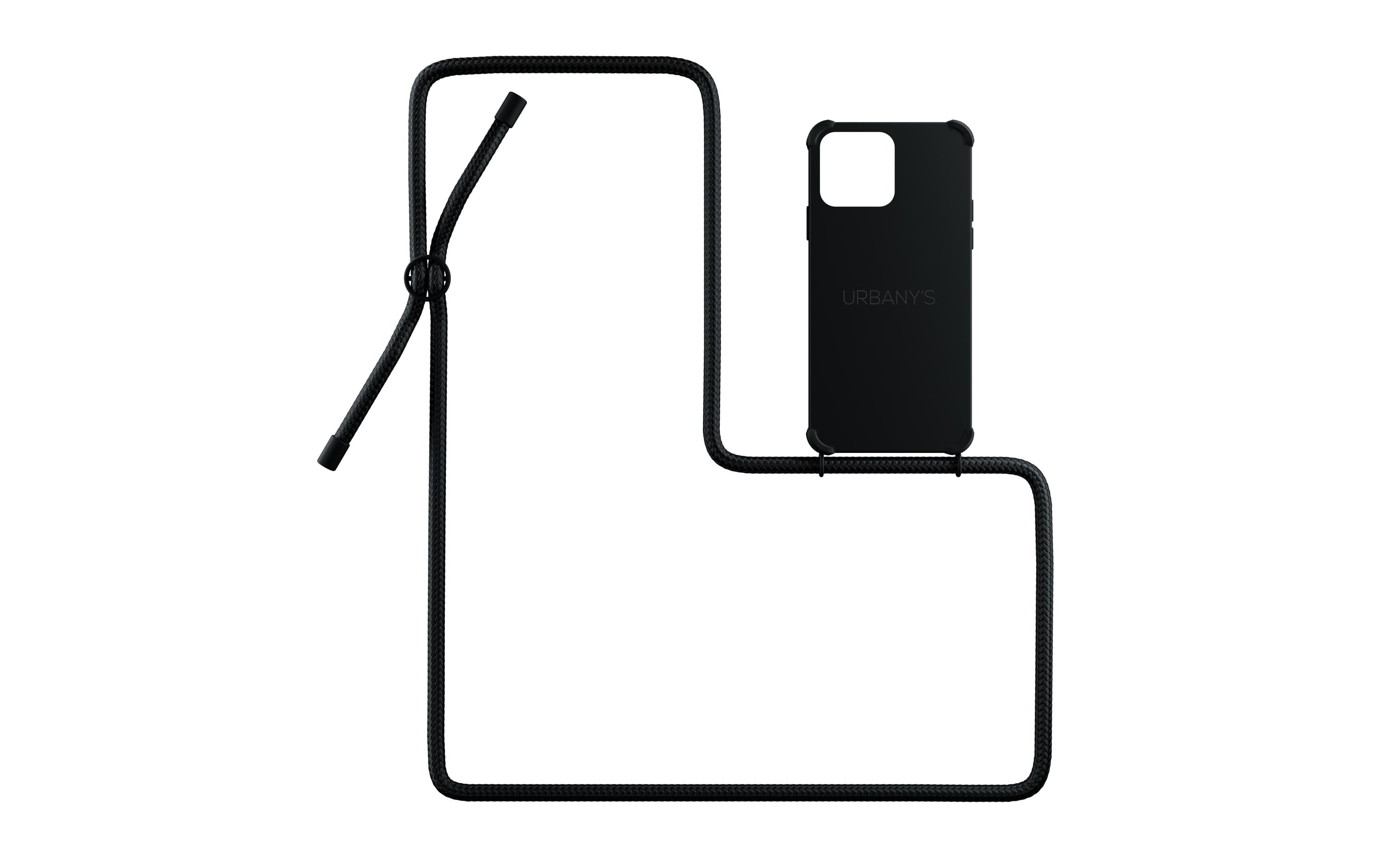 Urbany's Necklace Case All Black Matt fürs Apple iPhone 14 Pro, Matt