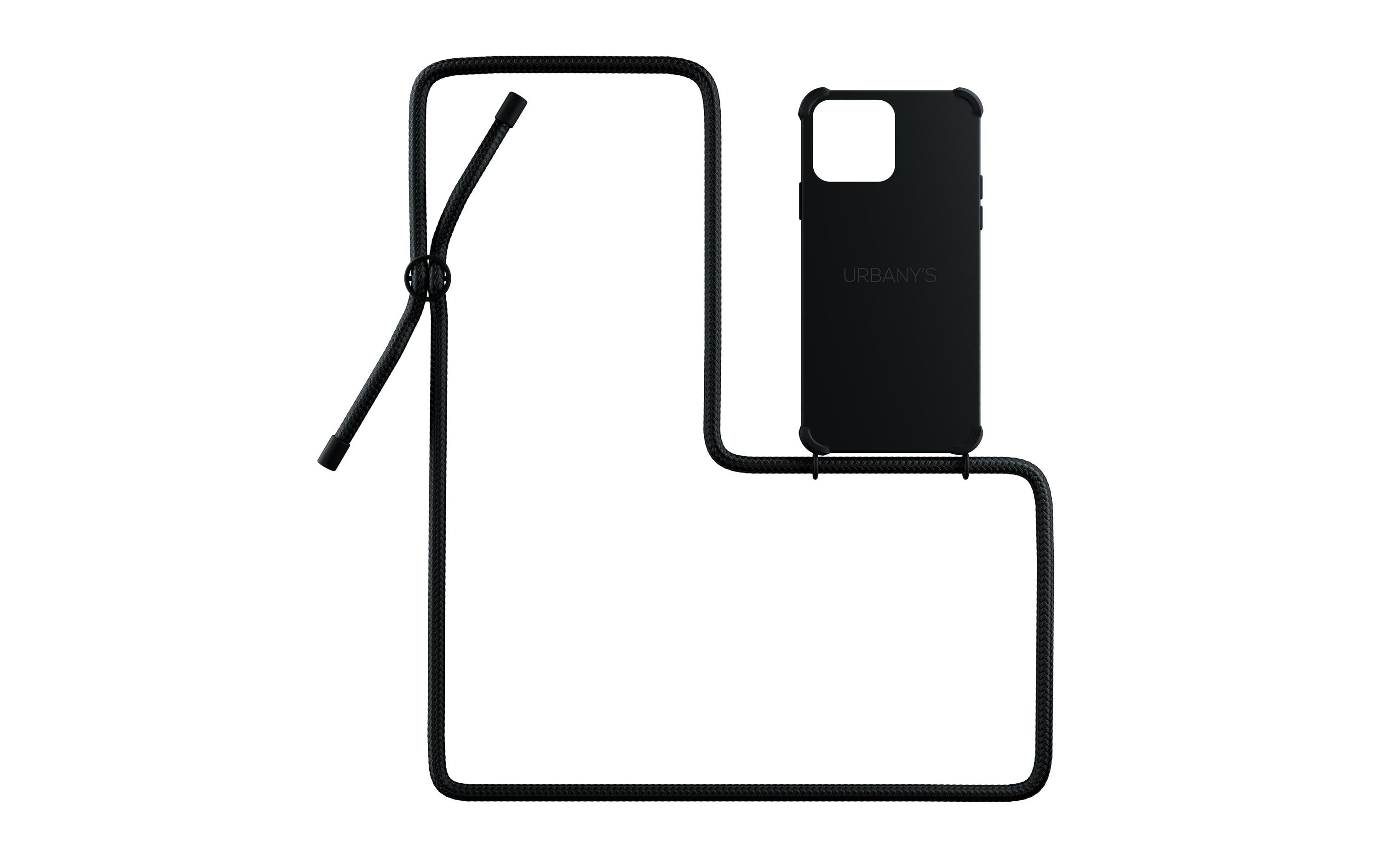 Urbany's Necklace Case All Black Matt fürs Apple iPhone 14 Pro Max, Matt