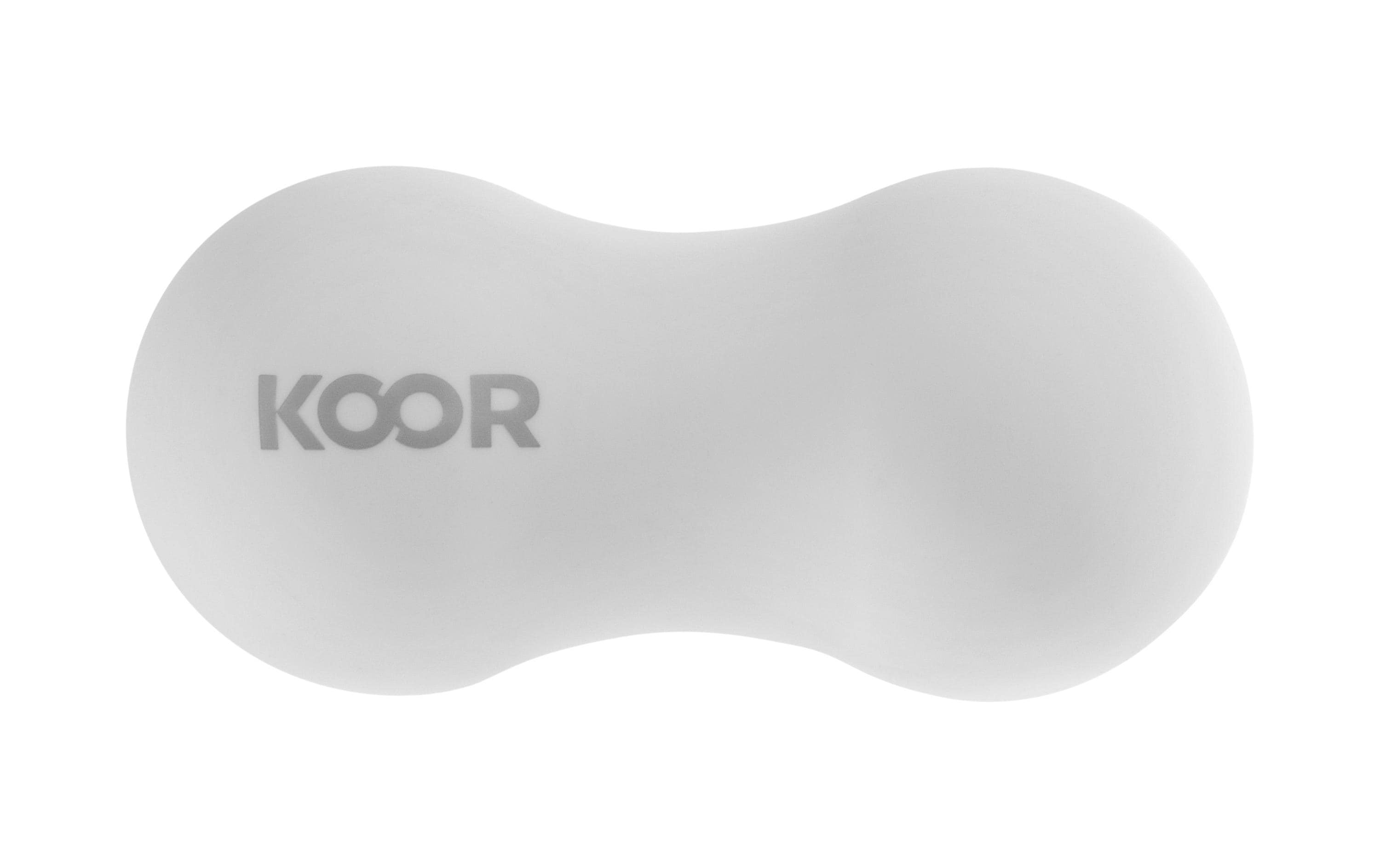 KOOR Massageball weiss 65x137mm, 400g, weiss