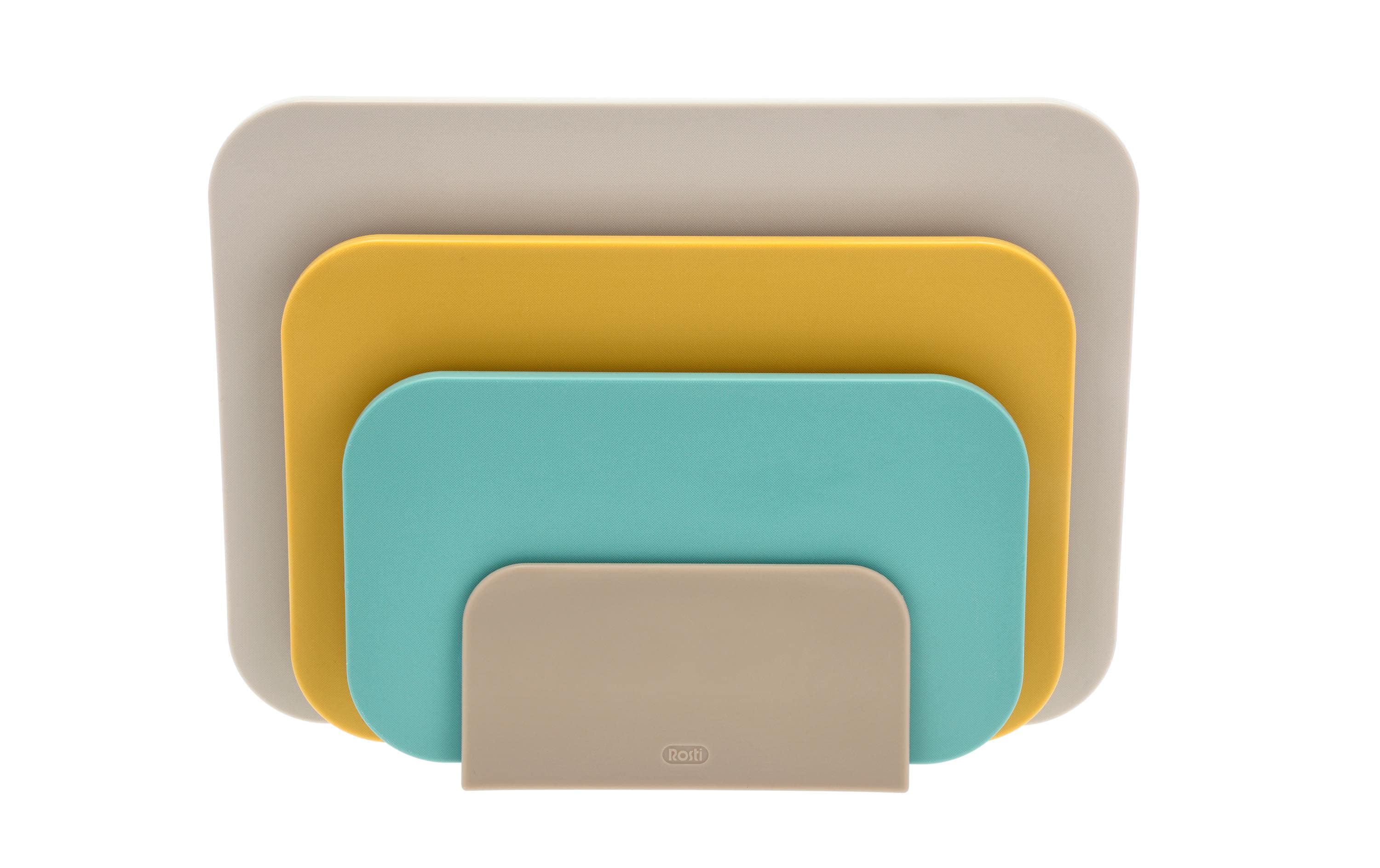 Rosti Schneidebrett Set Choptima Beach 3 Grössen, blaugrün/beige/gelb, PE