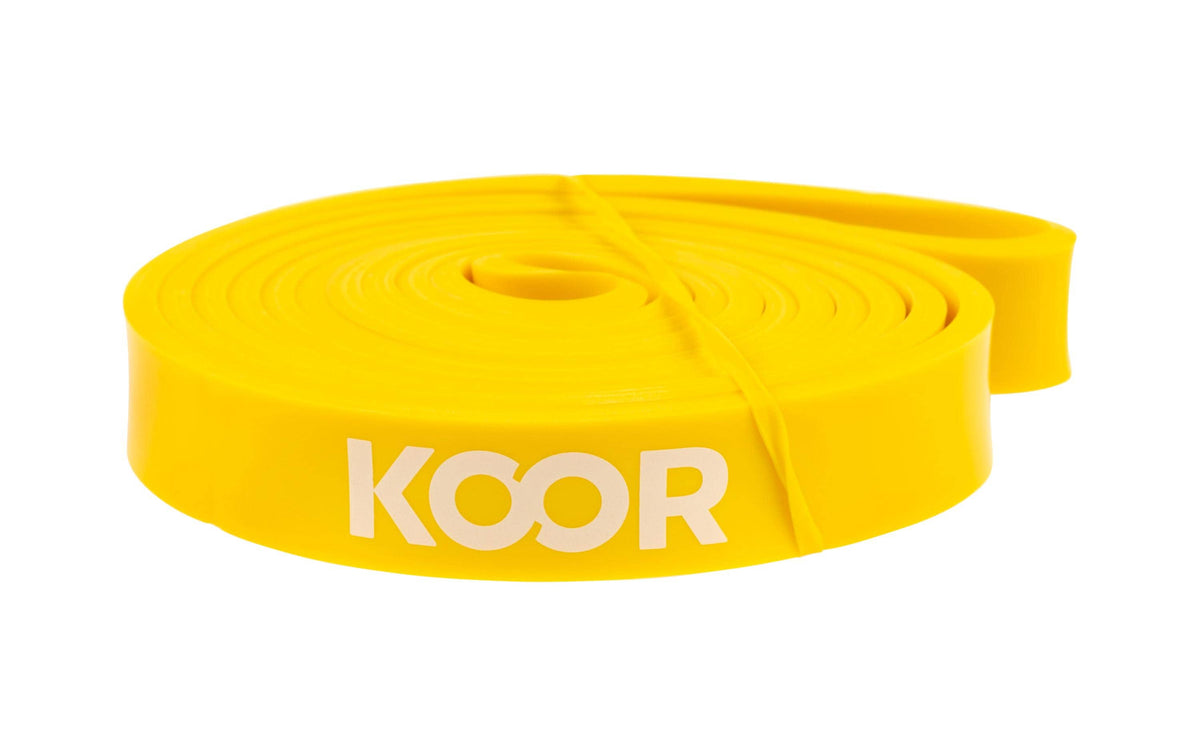 KOOR, Fitnessband leicht, Gelb 2080x4.5x19mm, latex, gelb