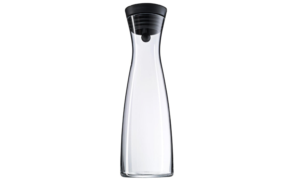 WMF Wasserkaraffe 1 Liter schwarz CloseUp-Verschluss Edelstahl, Höhe 29cm