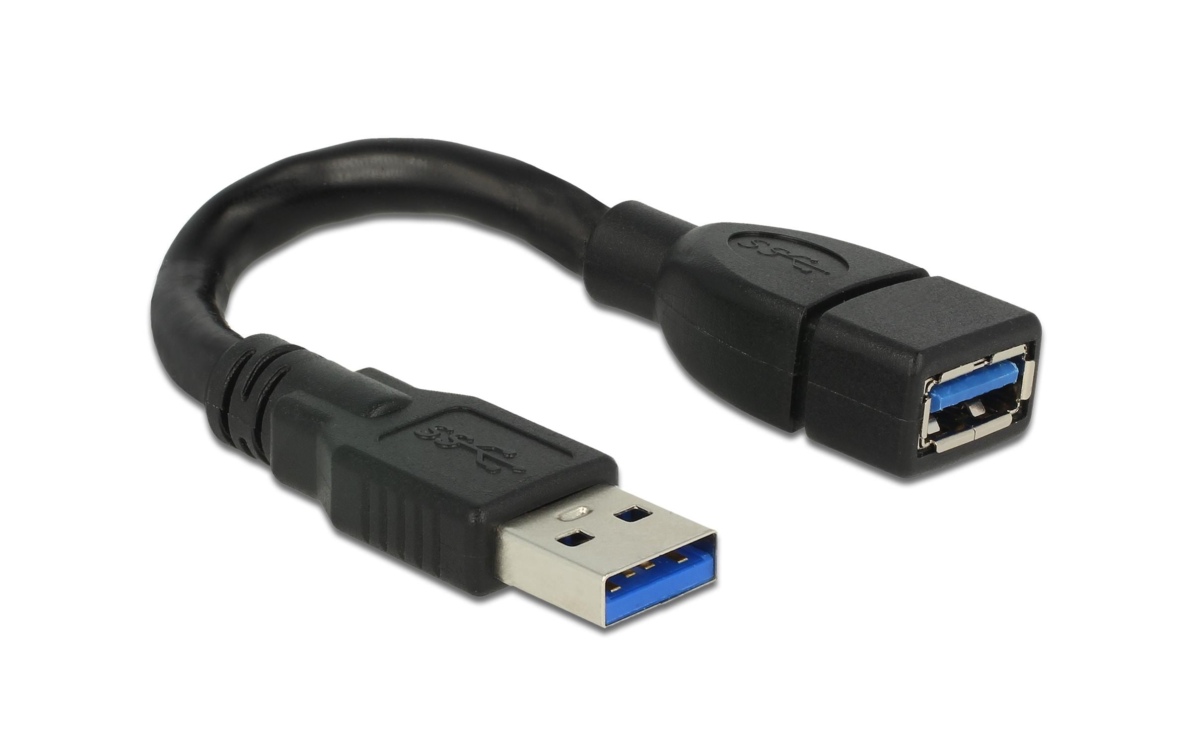 USB3.0-Kabel Shapecable A-A: 0.15m Starres Verlängerungskabel,beliebig formbar