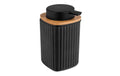 Wenko Seifenspender Rotello Schwarz Bambus/ Kunststoff, Füllmenge 250ml