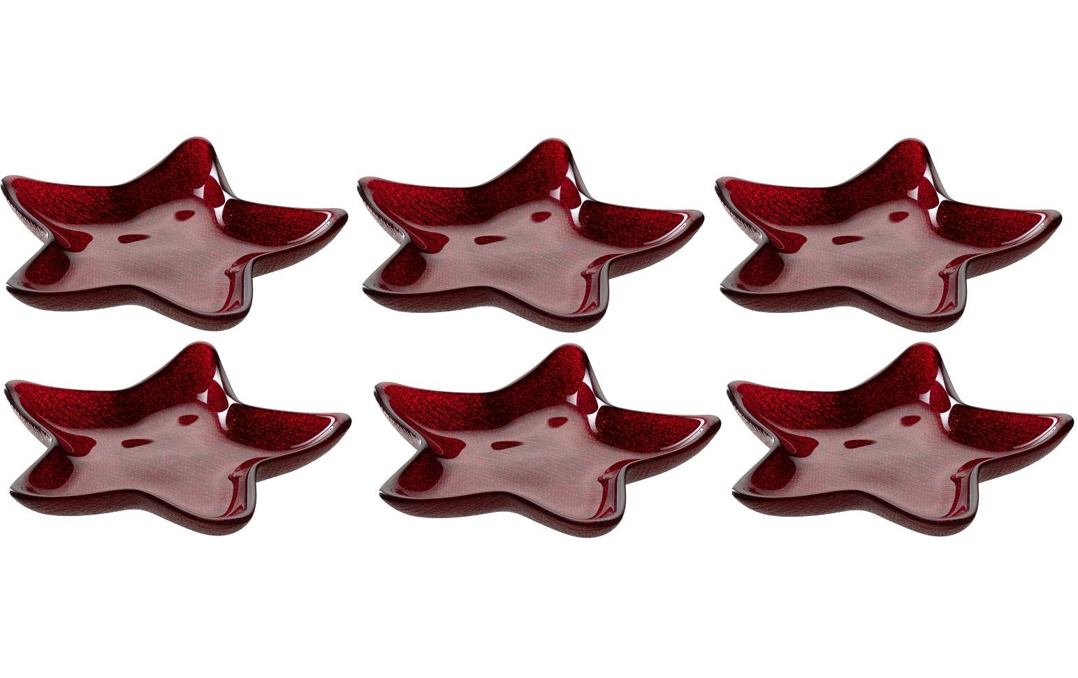 Leonardo Sternschale Autentico 15cm 6 Stk., rot, 15x3x15cm