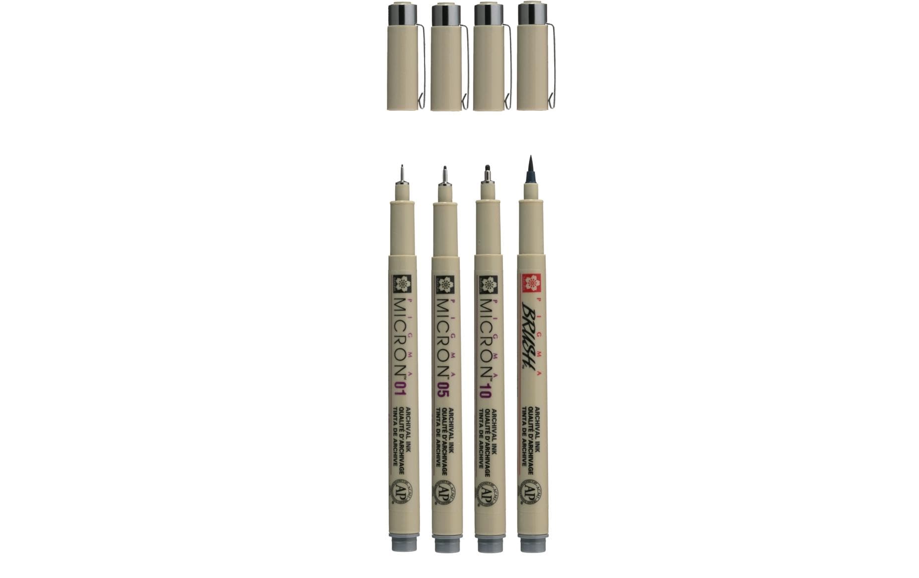 Sakura Fineliner Pigma Micron Cool Grey, Set à 4 Stück