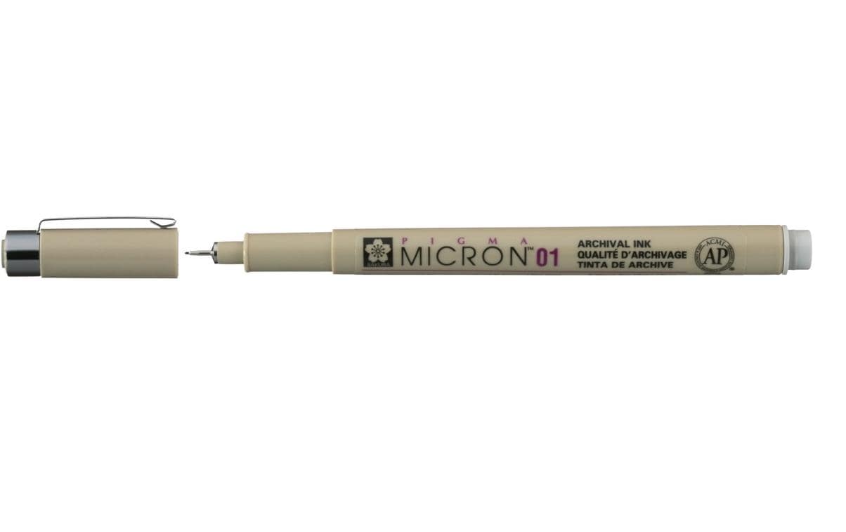 Sakura Fineliner Pigma Micron 01 Light Cool Grey, 1 Stück