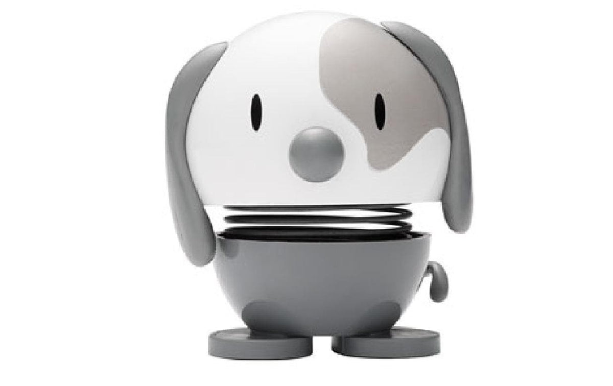 Hoptimist Aufsteller Bumble Hund, Grau 5.5x5.9x6.9 cm (LxBxH)