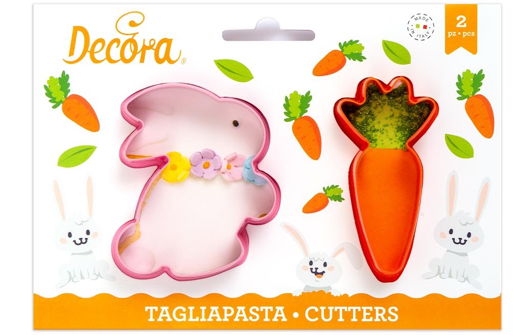Decora Ausstechformen Hase und Karotte 2 Stk
