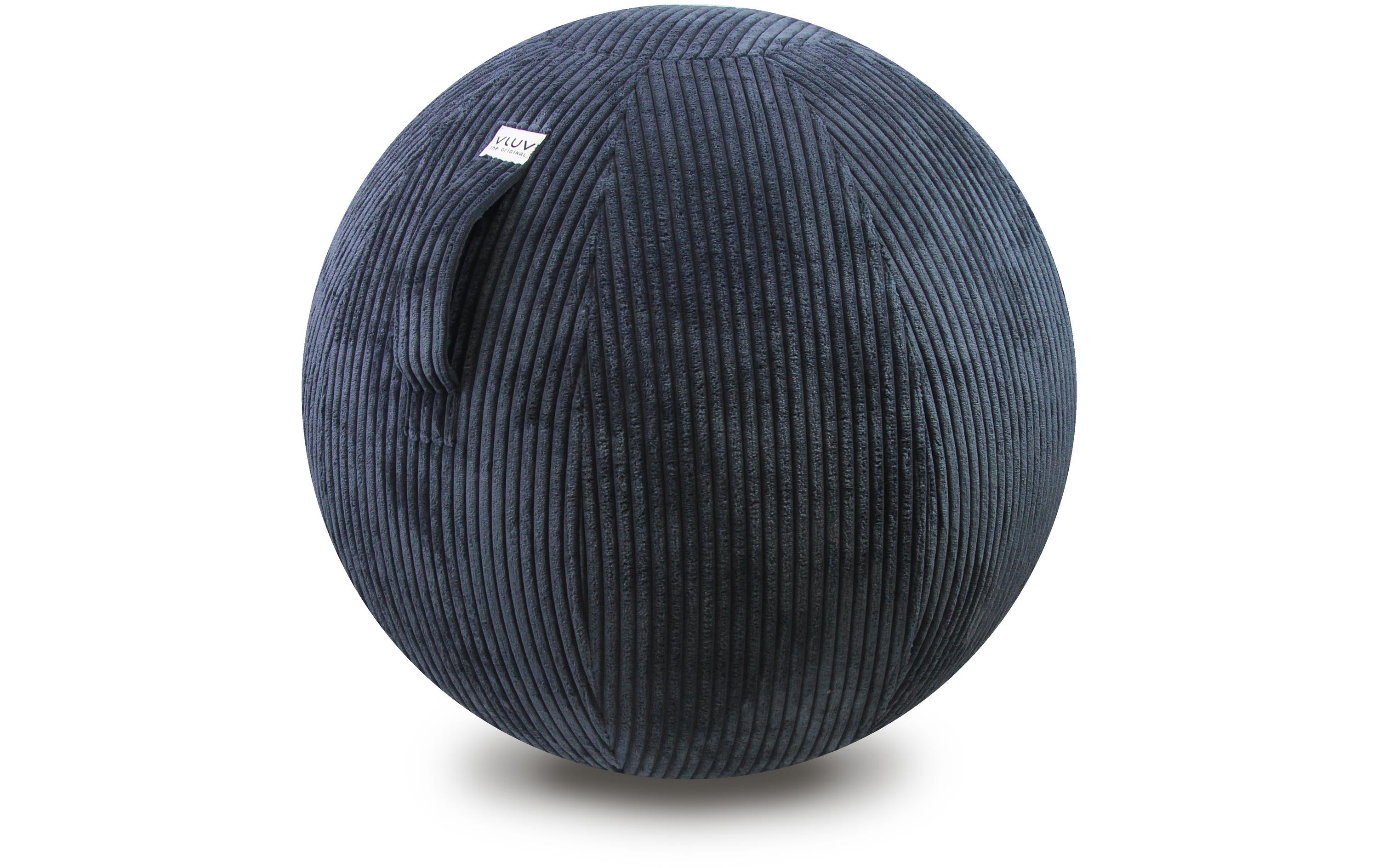 Vluv Vlip Breitcord Stoff Sitzball Navy, Ø 60-65 cm