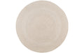 House Nordic Teppich Menorca Hellbeige Recyc. Plastik, Ø120 cm
