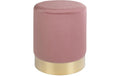 House Nordic Hocker Gamby, Rosa Brass, L:34, W:34, H:43cm