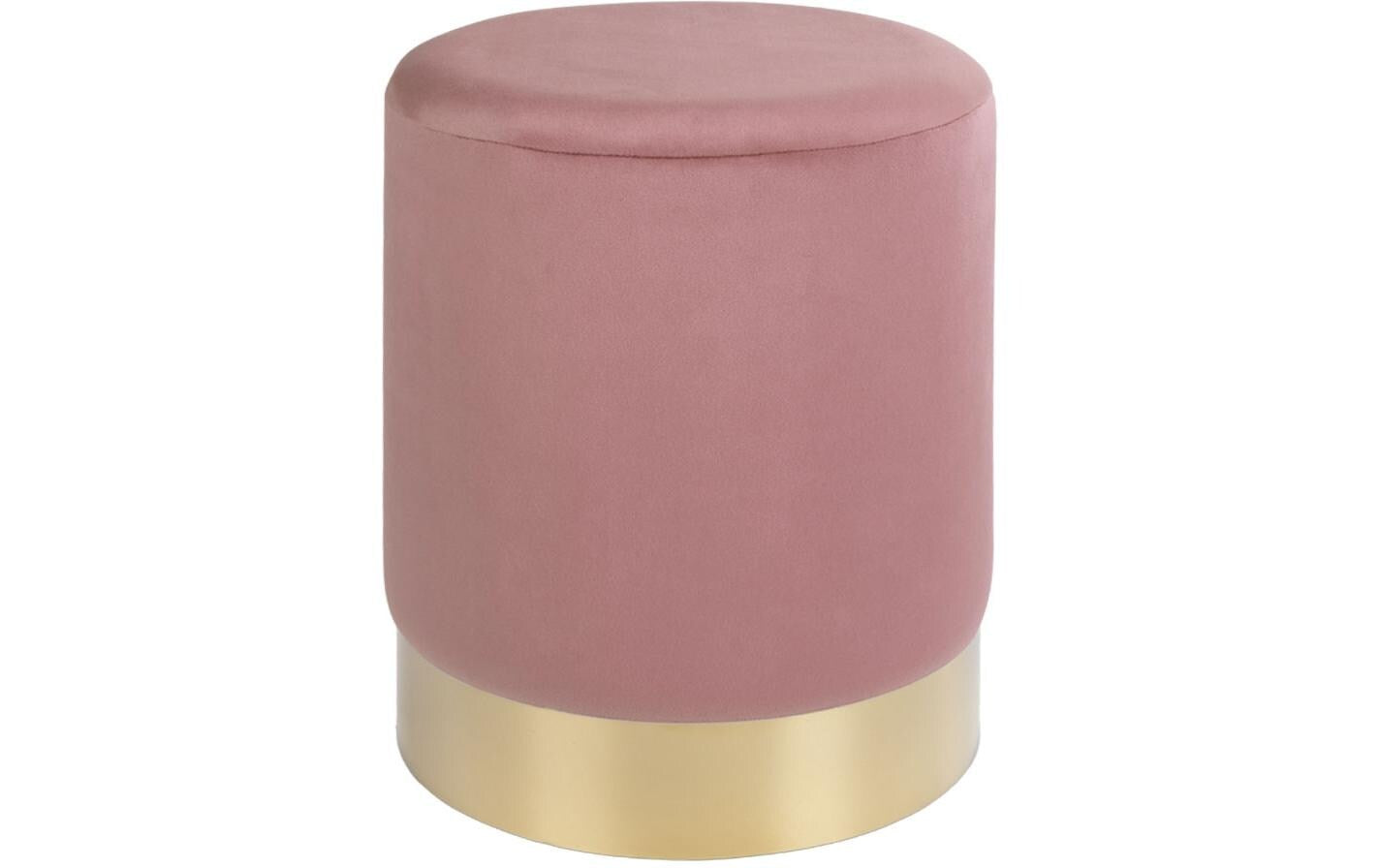 House Nordic Hocker Gamby, Rosa Brass, L:34, W:34, H:43cm