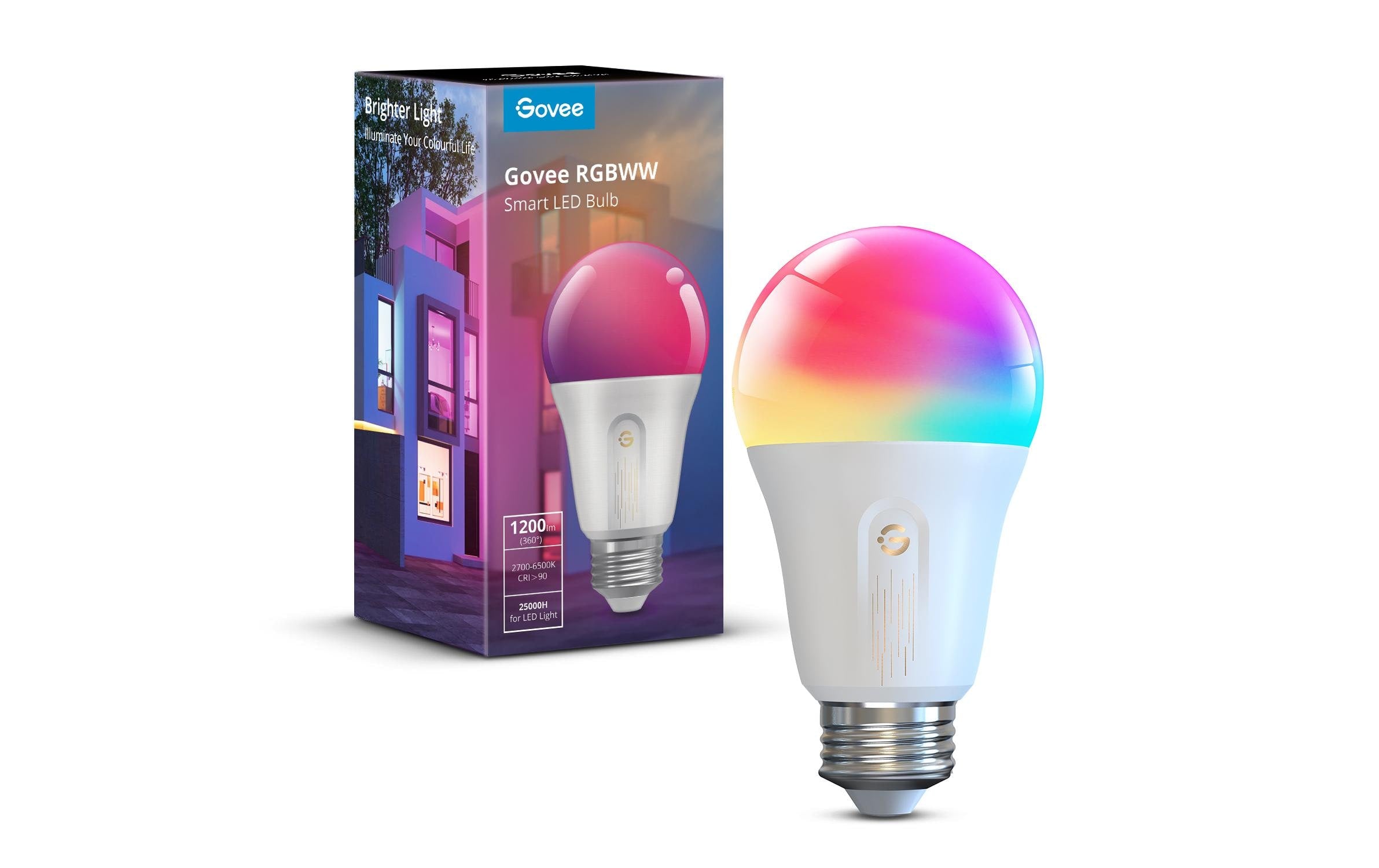 Govee Smart Light Bulb E27, RGBWW