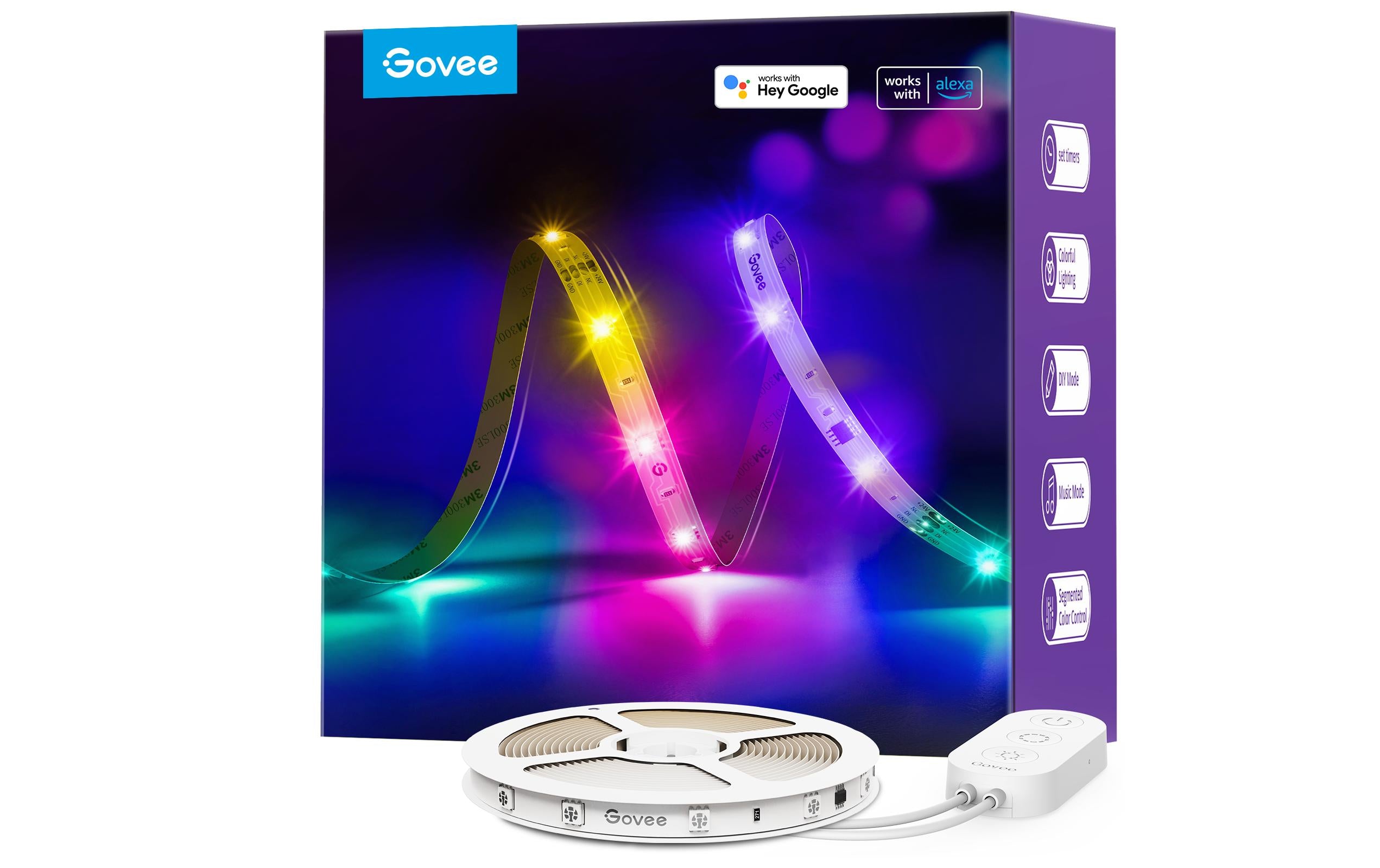 Govee LED-Leuchtstreifen 5M WiFi, BT, RGBIC Basic