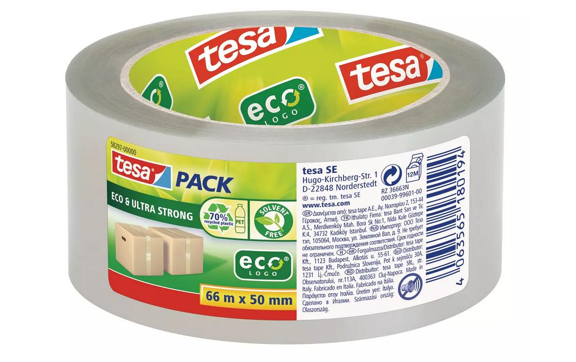 Tesa Paketklebeband - Set TranspECO & ULTRA STRONG ecoLogo