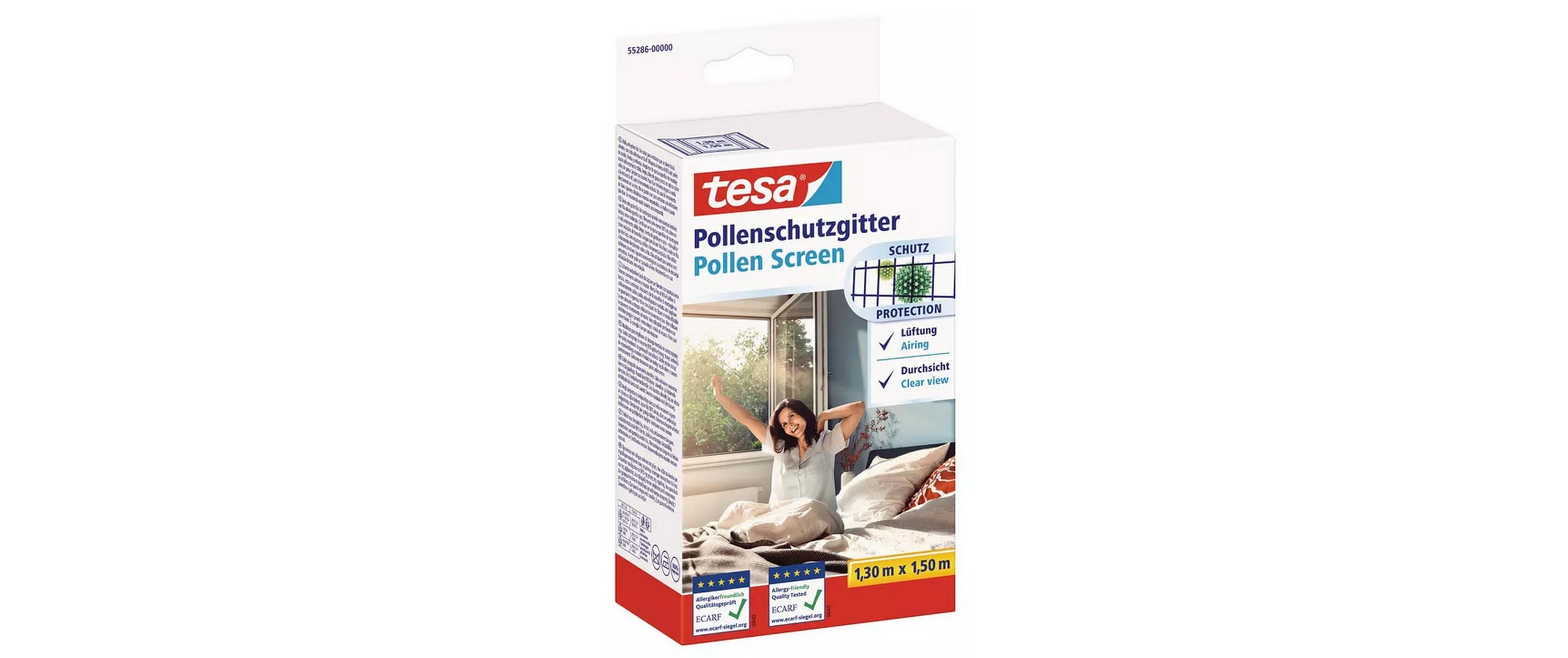 Tesa Pollenschutz - Set 3x Anthrazit  2x 130 cm x 150 cm