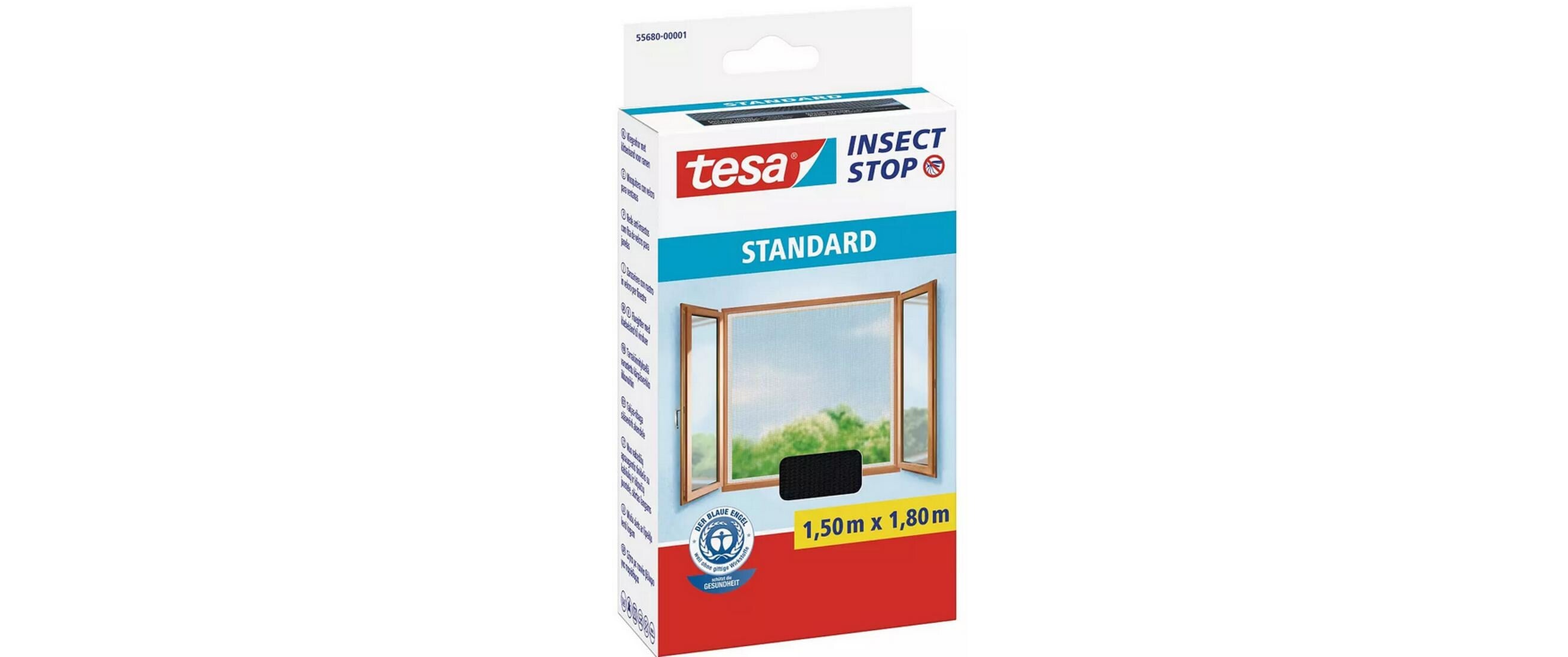 Tesa Insektenschutz - Set 2x STANDARD für Fenster  anthrazit