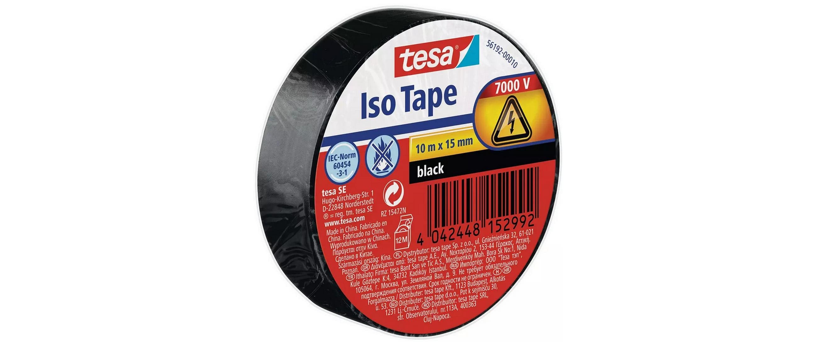Tesa Isolierband - Set 5x Isolierband  Schwarz