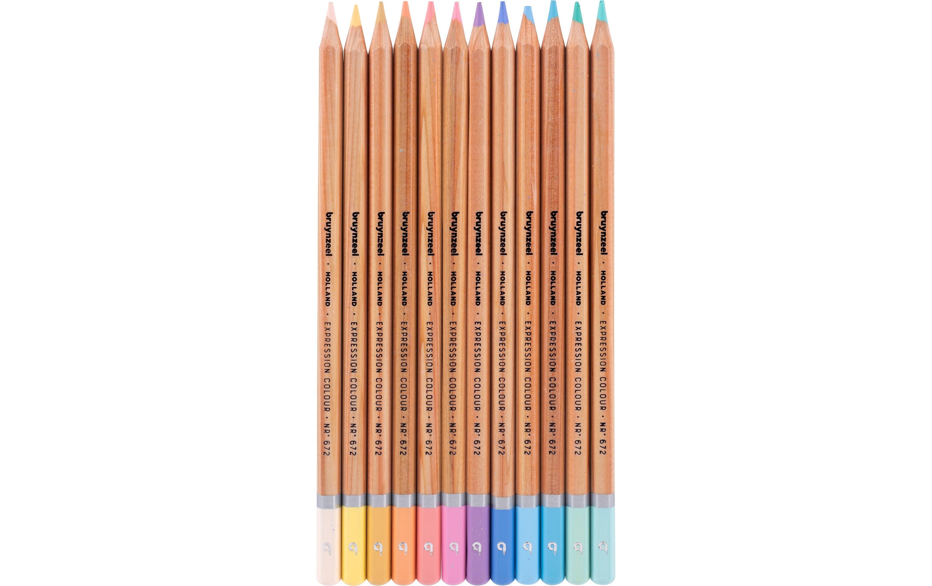 Bruynzeel Farbstifte Pastel farbig, 12 Stück