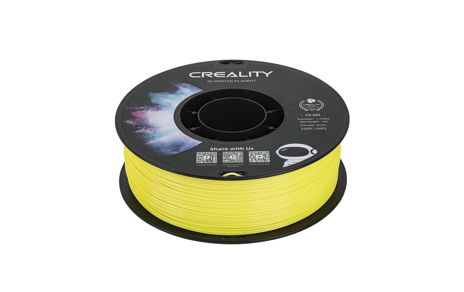 Creality Filament ABS Gelb 1.75 mm ABS Filament für 3D Drucker