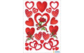 Herma Sticker Herzen und Rosen 3 Blatt, selbstklebend