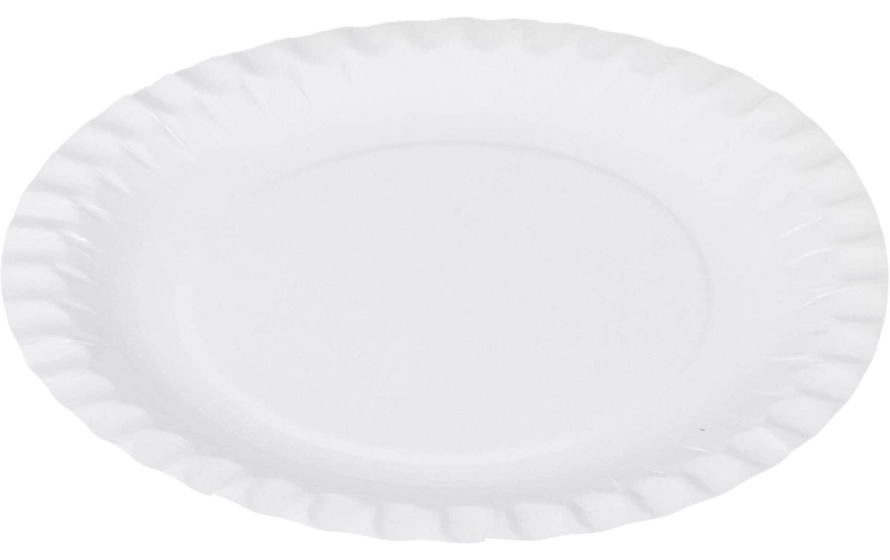 Elco Pappteller rund 23cm 100 Stk, Recyclingkarton /PE Folie