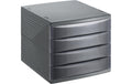 Rotho Bürobox 4 Schübe geschl. Quadra anthrazit, 370x280x250 mm