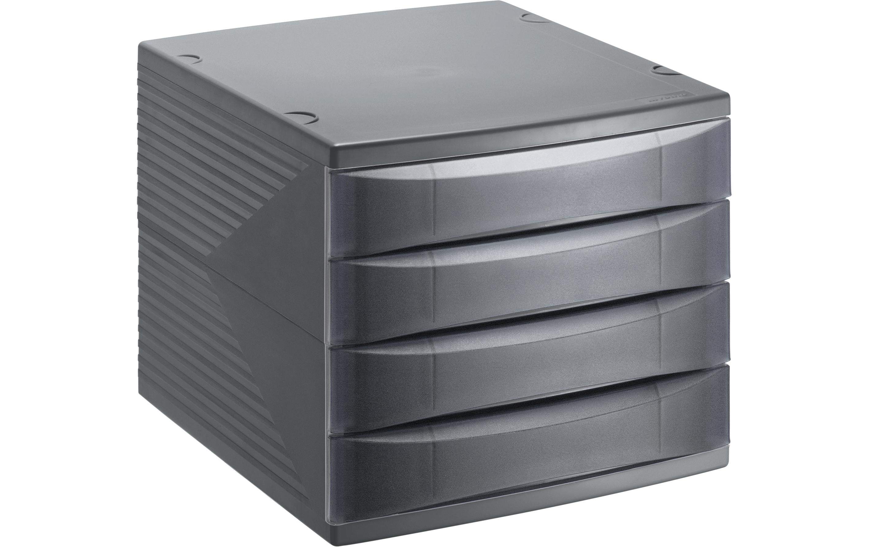 Rotho Bürobox 4 Schübe geschl. Quadra anthrazit, 370x280x250 mm
