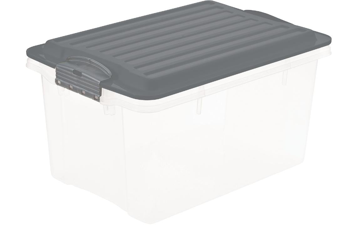 Rotho Stapelbox A5 4.5 l COMPACT Anthrazit, APPMYBOX Storage