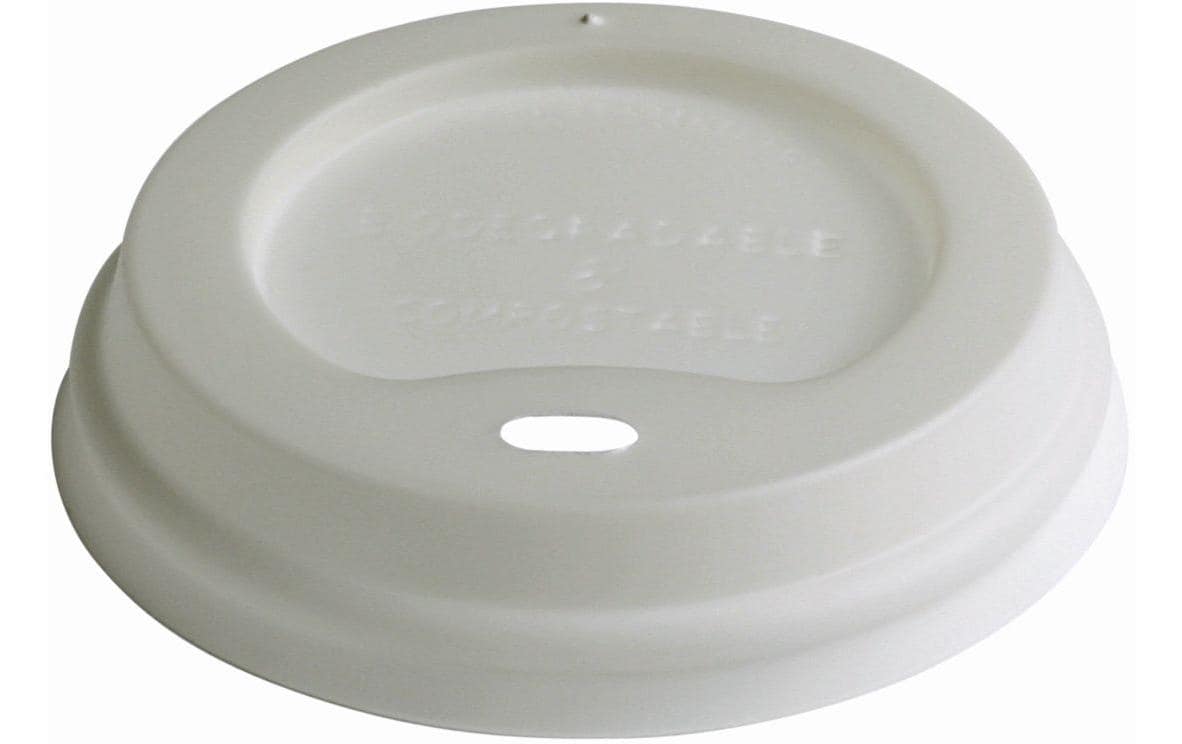 Naturesse Domdeckel CPLA weiss, zu 1.8dl Kaffeebecher, naturesse, Pack à 50Stk.