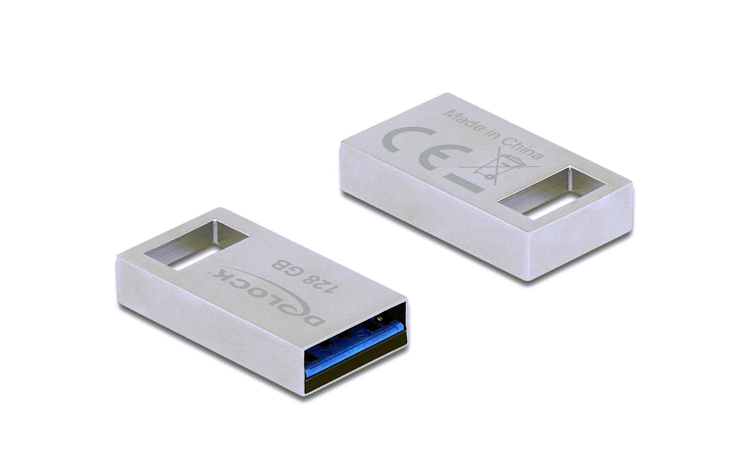 Delock USB3.2 Gen 1 Speicherstick 128GB, Metallgehäuse