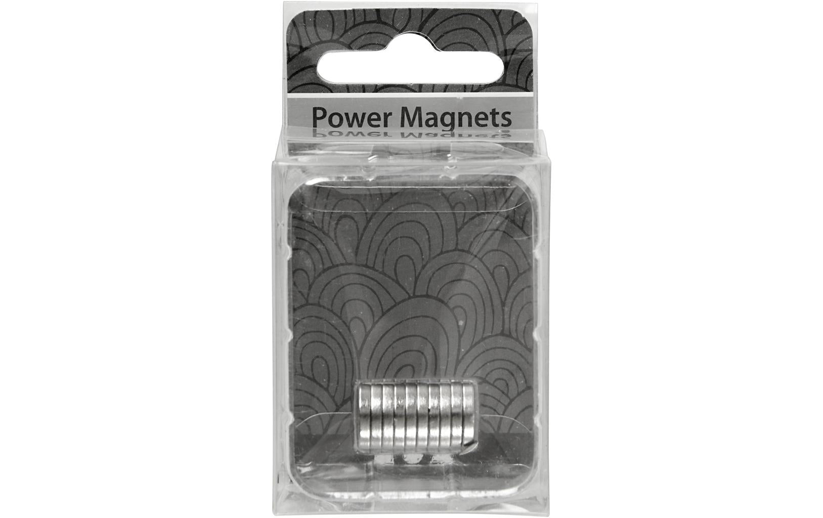 Creativ Company Magnete Power 10 mm 10 Stück, Dicke: 2 mm