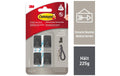 3M Command Metallhaken schwarz Gr. S 4 Haken, 5 Strips, Traglast: 225g