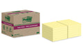 3M Post-it Recycling Notes gelb 12 Blöcke à 70 Blatt , 76 x 76 mm