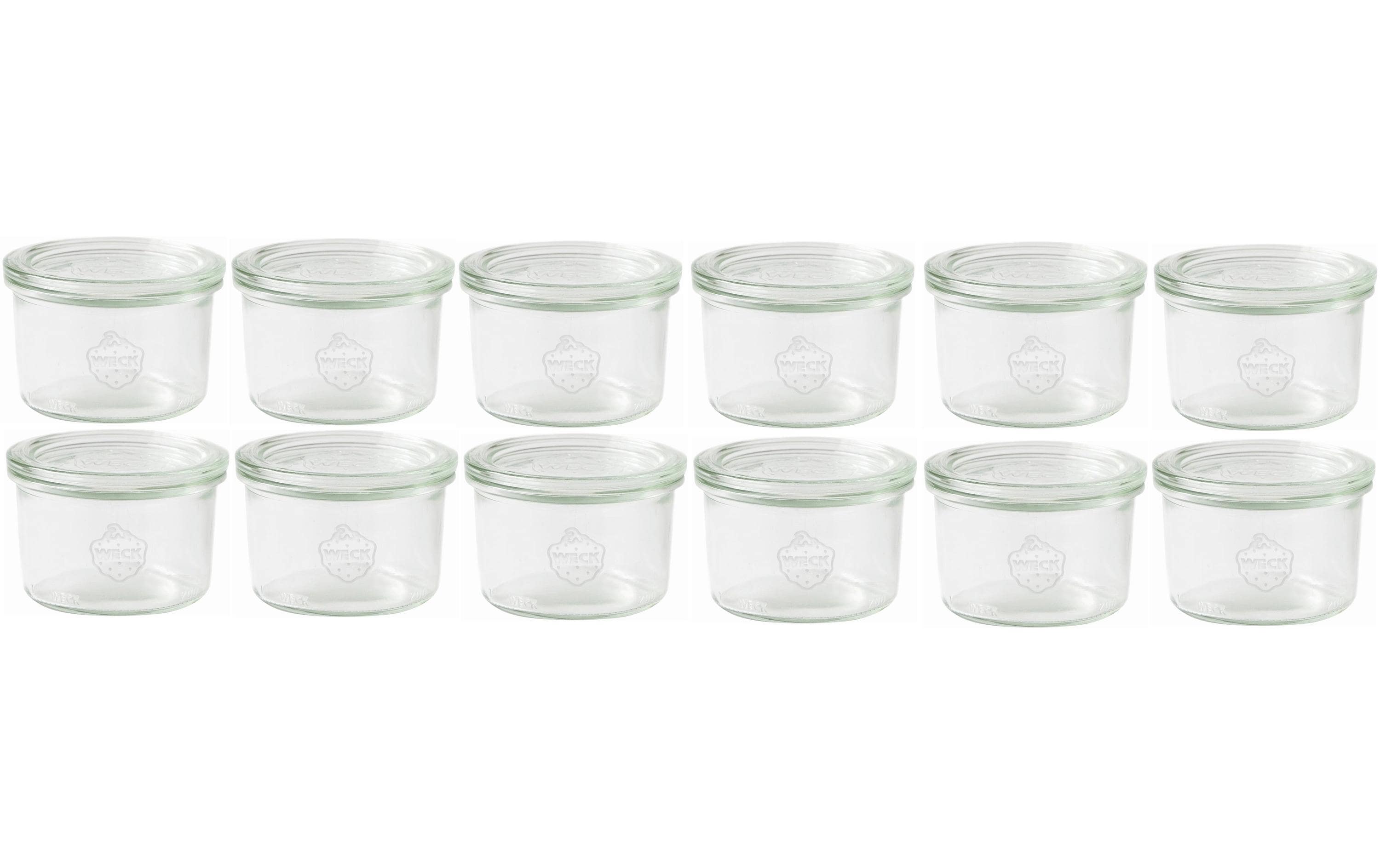 Weck 200 ml 12 Stk Weck-Gläser #751 mit Deckel