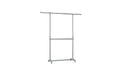Songmics Kleiderständer Silber, Edelstahl verstellbar, 101-165x113-198x48.5cm