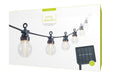 STT LED Patry-Lichterkette Solar Schwarz Solar, Dämmerungssensor, L: 2.7m