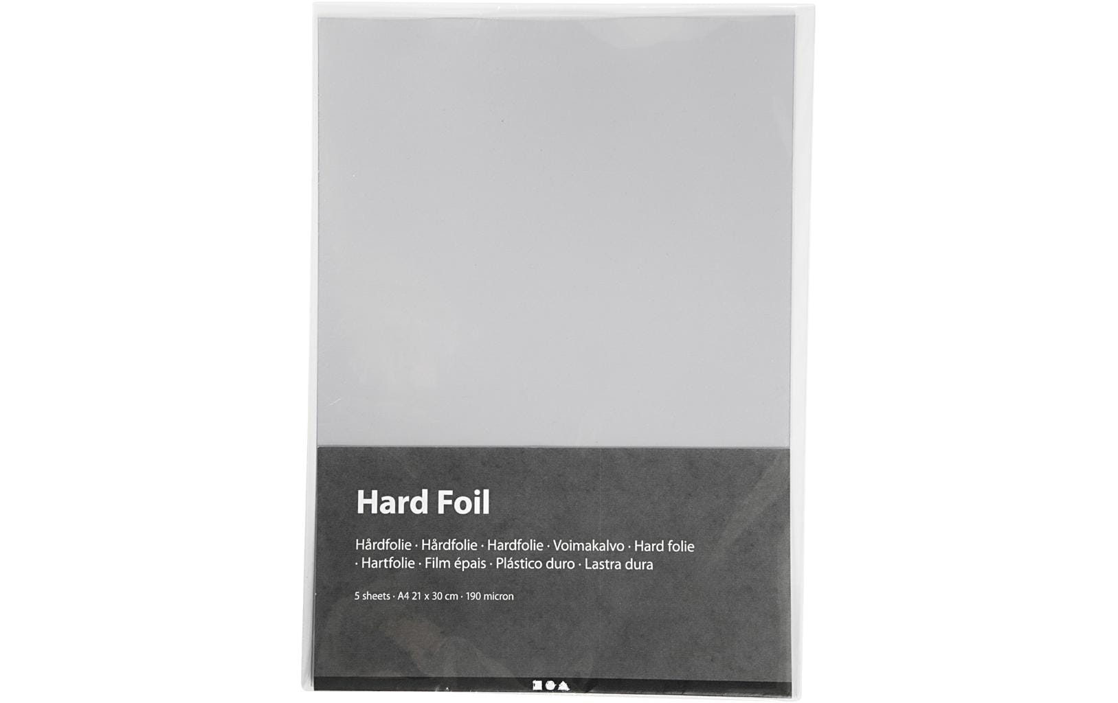 Creativ Company Bastelpapier Hartfolie A4 190 my, 5 Blatt