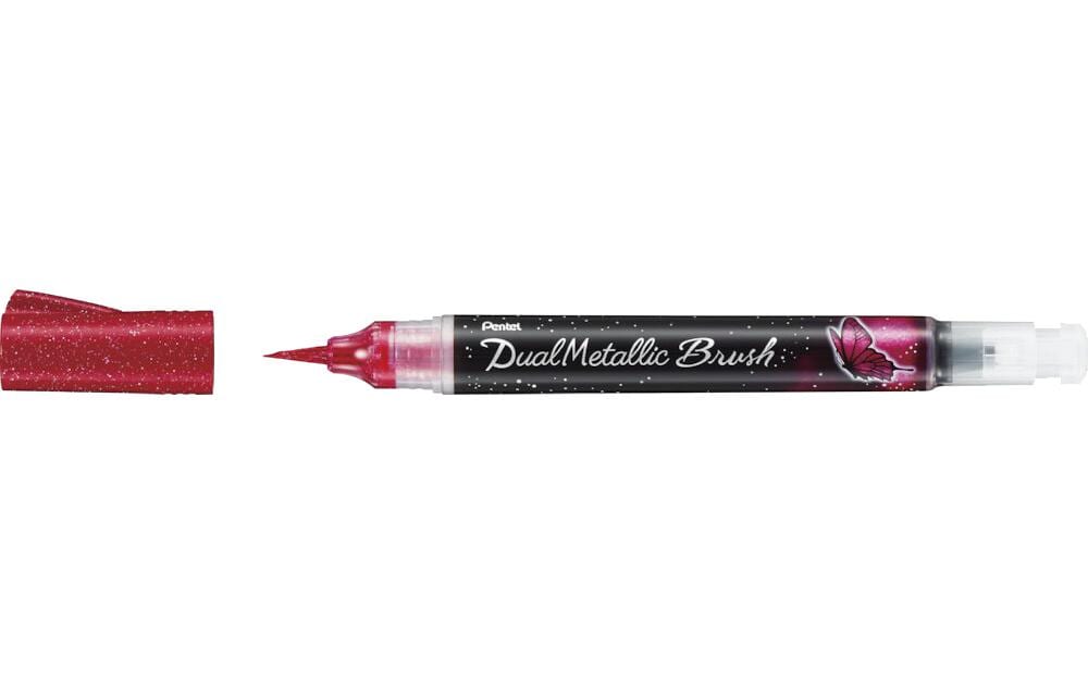 Pentel Pinselstift Dual Metallic Brush pink