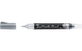 Pentel Pinselstift Dual Metallic Brush silber