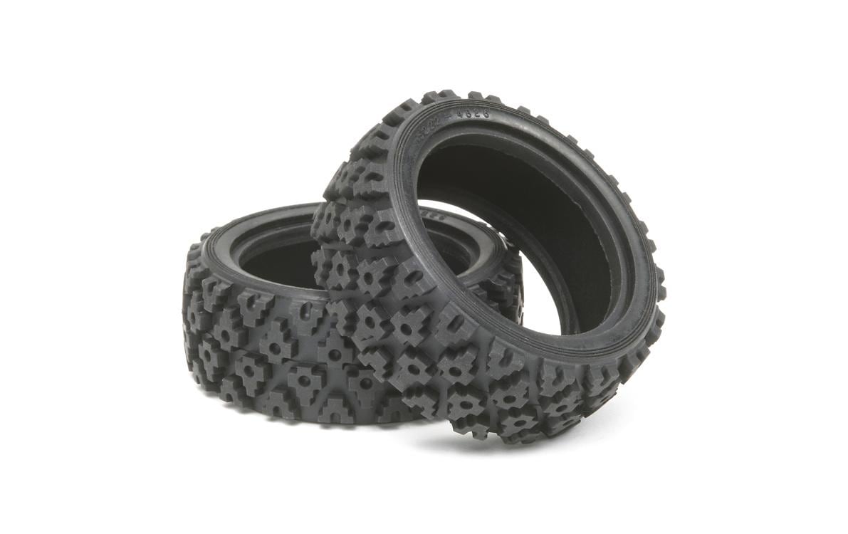 Tamiya 26mm Rally Reifen 1:10, (2 Stk.)