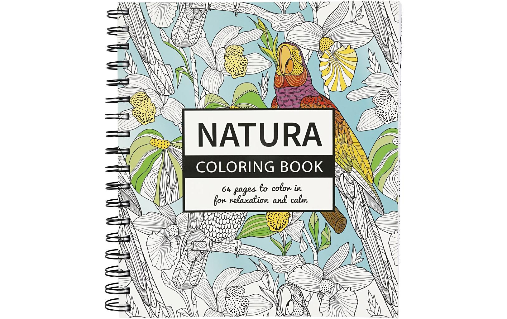 Creativ Company Malbuch Anti-Stress Natur 19.5 x 23 cm,