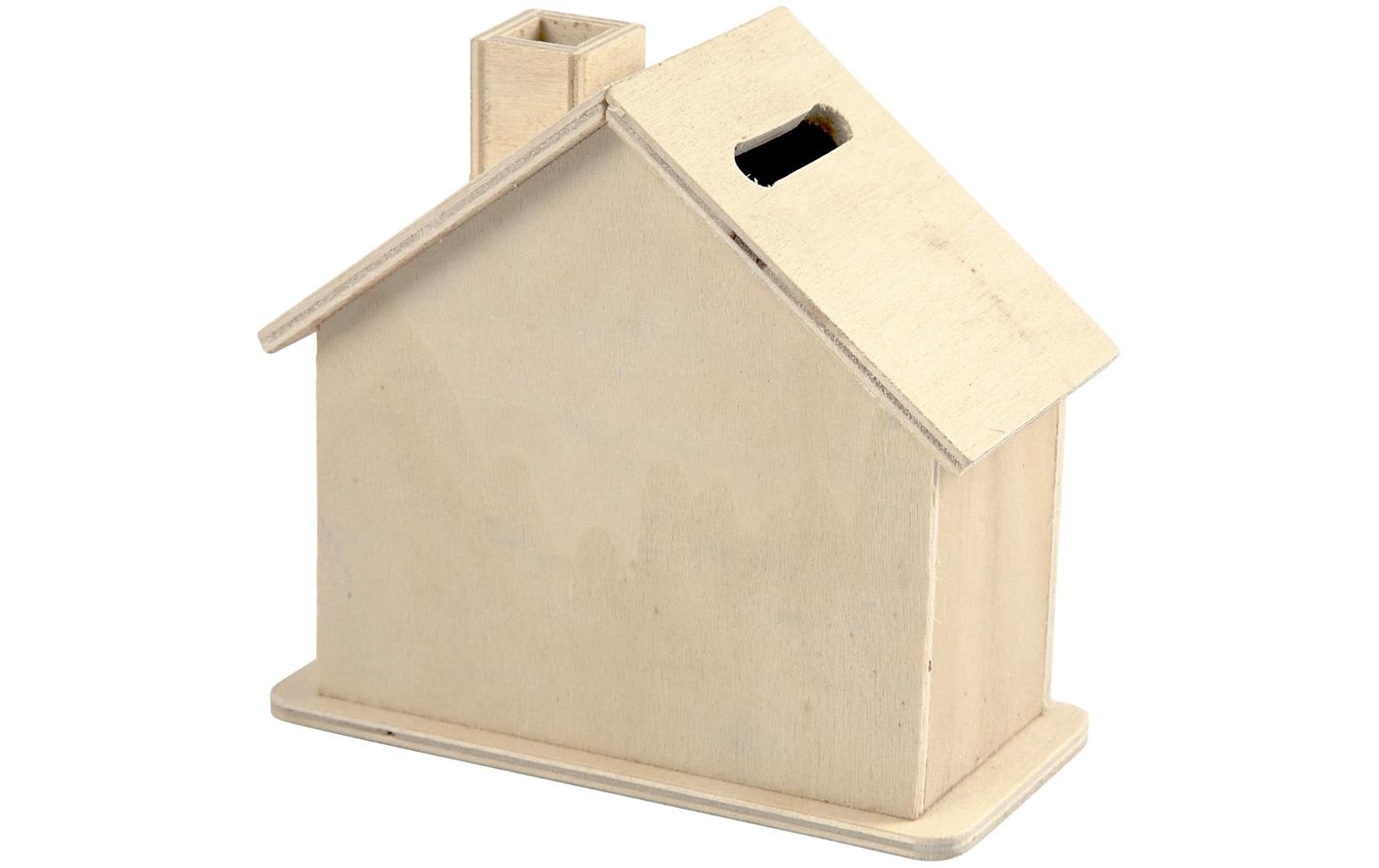 Creativ Company Holz Spardose Hausform